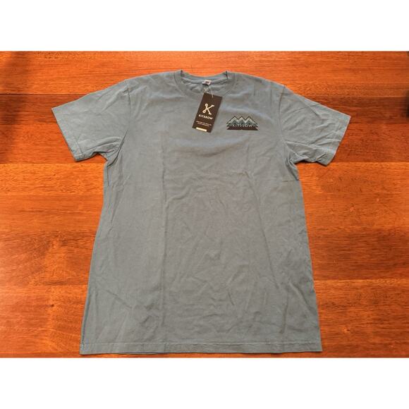 NWT Medium Kitsbow T Shirt Blue Ridge Logo Made In USA Blue Short Sleeve - Picture 2 of 11
